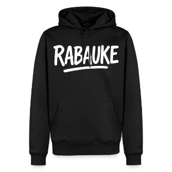 Loubard - Sweat à capuche Premium bio Homme - noir - Devant - Nico (187cm)