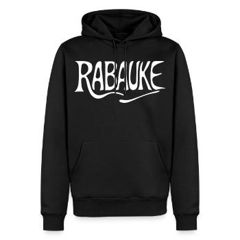 Rabauke - Männer Premium Bio Hoodie - Schwarz - Vorne - Nico (187cm)