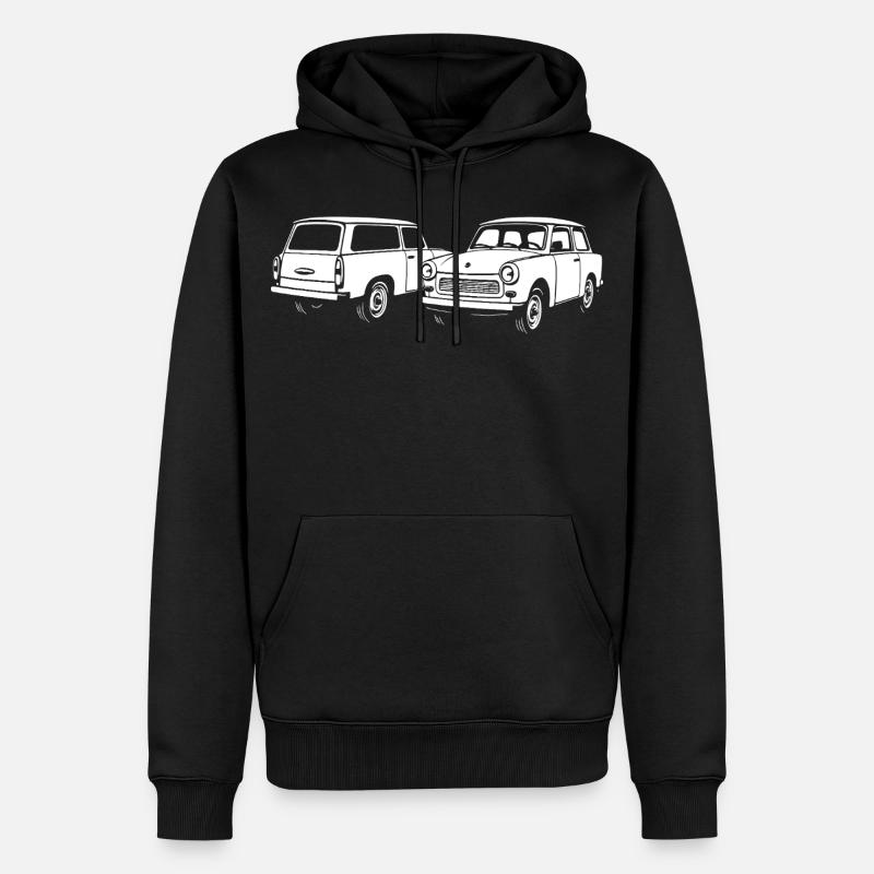 Icônes à deux temps - Sweat à capuche Premium bio Homme - noir