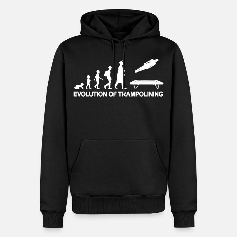 Evolution Trampoline - Sweat à capuche Premium bio Homme - noir