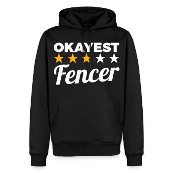 Bester Fechter - Männer Premium Bio Hoodie - Schwarz - Vorne - Nico (187cm)
