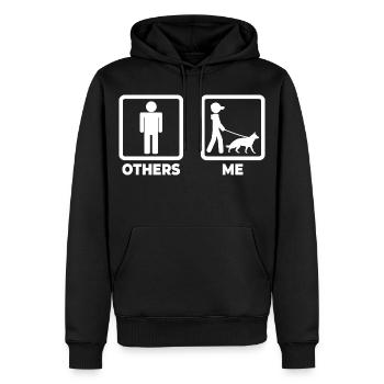 Schäferhund Besitzer - Männer Premium Bio Hoodie - Schwarz - Vorne - Nico (187cm)