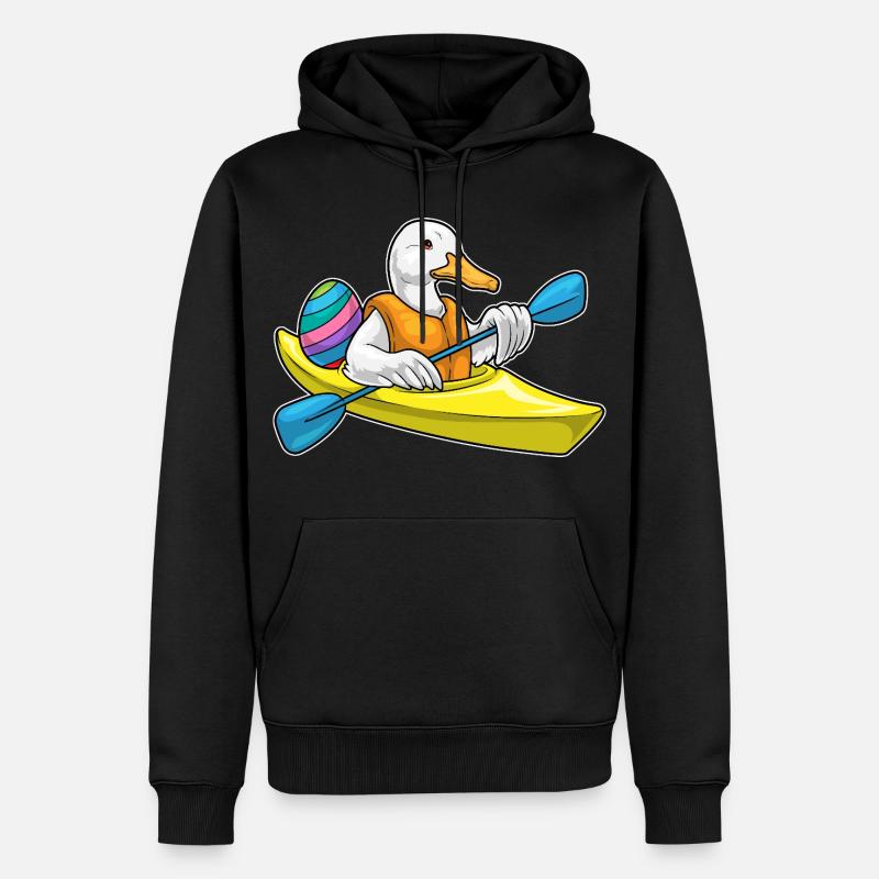 Kayak de Pâques canard - Sweat à capuche Premium bio Homme - noir