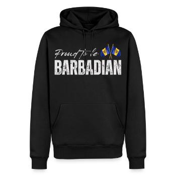 Barbados Pride, Barbados Flagge - Männer Premium Bio Hoodie - Schwarz - Vorne - Nico (187cm)