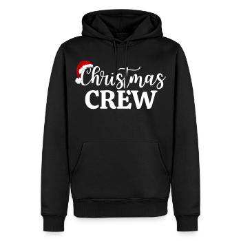 Weihnachts-Crew - Männer Premium Bio Hoodie - Schwarz - Vorne - Nico (187cm)