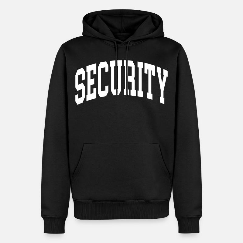 Security - Männer Premium Bio Hoodie - Schwarz