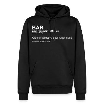 Bar Definition Humor Kinderkrippe Kollektiv Rugby Herren - Männer Premium Bio Hoodie - Schwarz - Vorne - Nico (187cm)