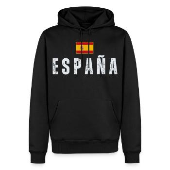 Ich liebe Spanien, spanischen Stolz - Männer Premium Bio Hoodie - Schwarz - Vorne - Nico (187cm)