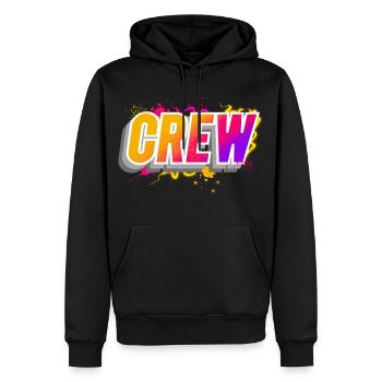 crew - Men’s Premium Organic Hoodie - black - Front - Nico (187cm)