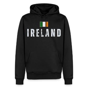 Flagge von Irland, Irish Pride - Männer Premium Bio Hoodie - Schwarz - Vorne - Nico (187cm)