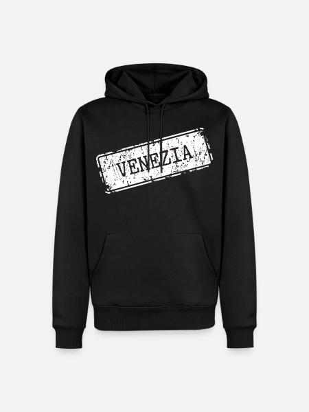 Venezia City Silhouette Design - Men’s Premium Organic Hoodie - black
