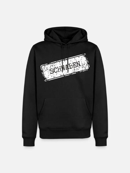 Swabia City Name Design - Men’s Premium Organic Hoodie - black