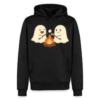 Ghost Fire Camp Halloween - Men’s Premium Organic Hoodie - black - Front - Nico (187cm)