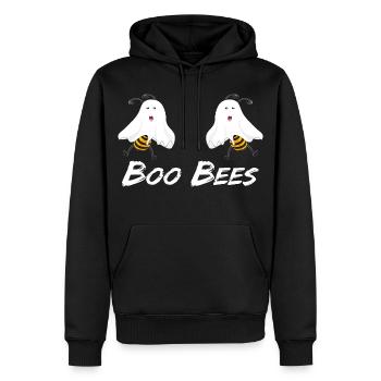 Boo Bees Halloween - Sweat à capuche Premium bio Homme - noir - Devant - Nico (187cm)