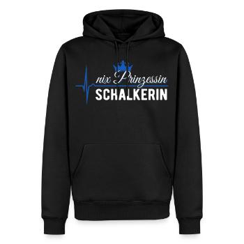 Nix Prinzessin - Schalkerin - ECG Pulse Cadeau - Sweat à capuche Premium bio Homme - noir - Devant - Nico (187cm)
