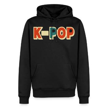 K-pop 5 customizable colors - Men’s Premium Organic Hoodie - black - Front - Nico (187cm)