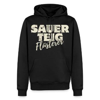 Sauerteig Flüsterer - Männer Premium Bio Hoodie - Schwarz - Vorne - Nico (187cm)