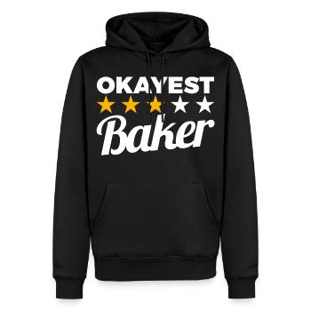 Okayest Baker - Männer Premium Bio Hoodie - Schwarz - Vorne - Nico (187cm)