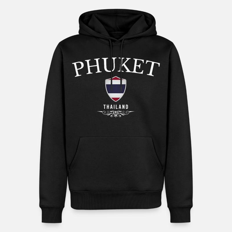 Phuket Thaïlande, souvenir de Phuket - Sweat à capuche Premium bio Homme - noir
