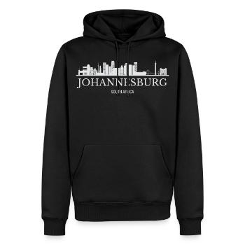 Johannesburg Skyline, Südafrika - Männer Premium Bio Hoodie - Schwarz - Vorne - Nico (187cm)