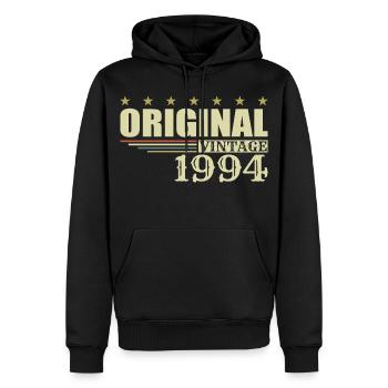 1994 Geburtstag - 1994 - Männer Premium Bio Hoodie - Schwarz - Vorne - Nico (187cm)