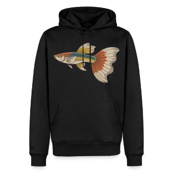 Poisson tropical coloré Sailfin - Sweat à capuche Premium bio Homme - noir - Devant - Nico (187cm)
