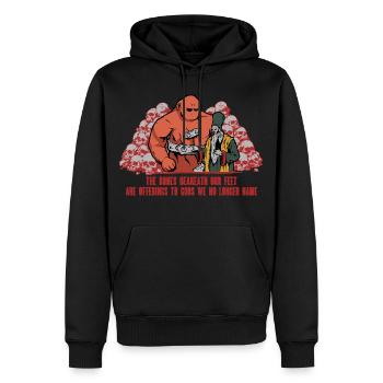 Golem De Prague Créatures Mythologiques - Sweat à capuche Premium bio Homme - noir - Devant - Nico (187cm)