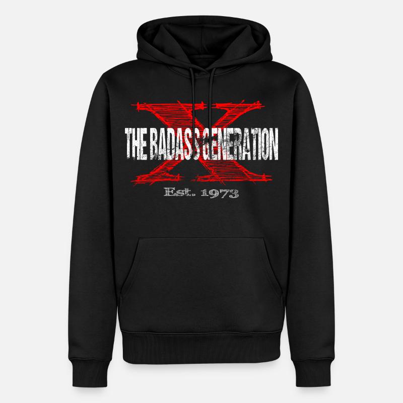 Génération X 1973 Rétro - Sweat à capuche Premium bio Homme - noir