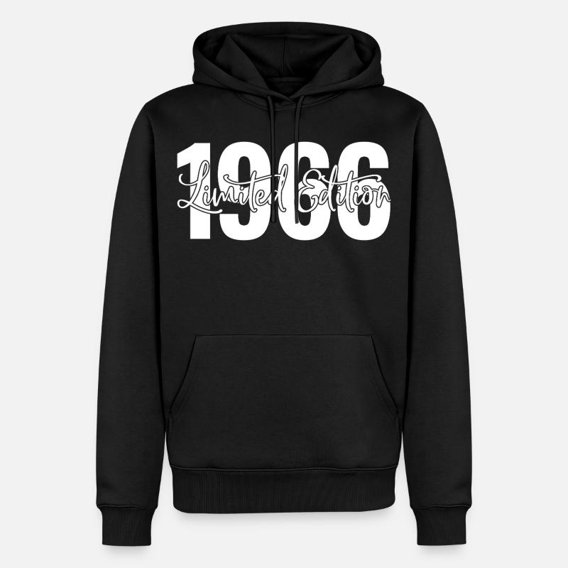 Limited edition 1966 - Männer Premium Bio Hoodie - Schwarz