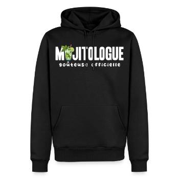 Mojitologe T-Shirt Humor Frauen Abend Mojito - Männer Premium Bio Hoodie - Schwarz - Vorne - Nico (187cm)