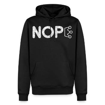 Pas de mouvement des rois Pas de rois avec la couronne du roi - Sweat à capuche Premium bio Homme - noir - Devant - Nico (187cm)