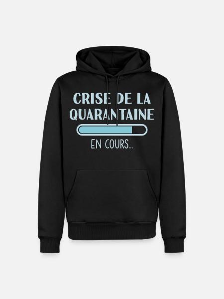 Ongoing Midlife Crisis - Men’s Premium Organic Hoodie - black