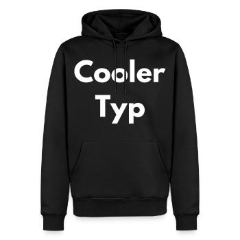 cool guy - Men’s Premium Organic Hoodie - black - Front - Nico (187cm)