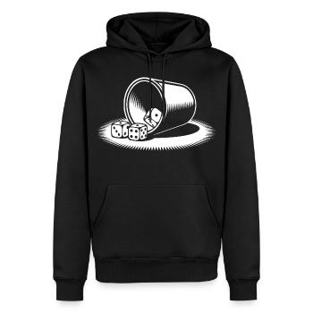 Schocken Team Schock Aus! Würfeln Knobeln Jule - Männer Premium Bio Hoodie - Schwarz - Vorne - Nico (187cm)