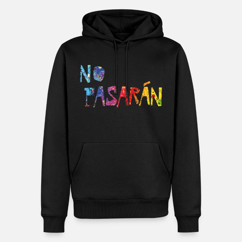 Pas de Pasaran - Sweat à capuche Premium bio Homme - noir