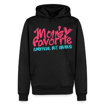 Bruder Schwester Mom's favorite - Männer Premium Bio Hoodie - Schwarz - Vorne - Nico (187cm)