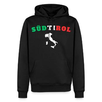 Südtirol - Männer Premium Bio Hoodie - Schwarz - Vorne - Nico (187cm)