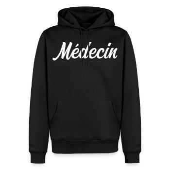 Arzt im Gesundheitswesen Doktor Sauveur - Männer Premium Bio Hoodie - Schwarz - Vorne - Nico (187cm)