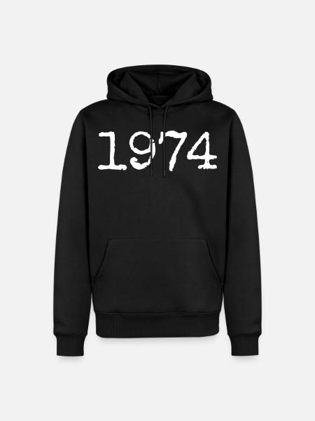 Legendär seit 1974 - Männer Premium Bio Hoodie - Schwarz