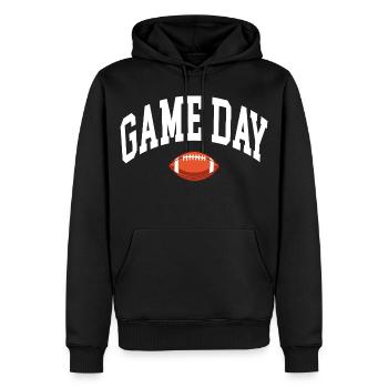 Game Day Football Fan - Männer Premium Bio Hoodie - Schwarz - Vorne - Nico (187cm)