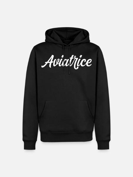 Fliegerpilot Flugzeugflug - Männer Premium Bio Hoodie - Schwarz