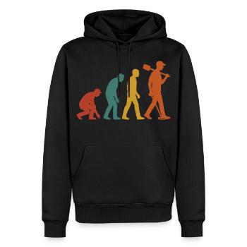 Entwicklung der Metalldetektor-Enthusiasten - Männer Premium Bio Hoodie - Schwarz - Vorne - Nico (187cm)