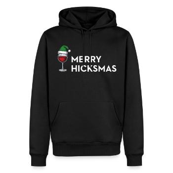 Joyeux Noël – Édition Anti Noël - Sweat à capuche Premium bio Homme - noir - Devant - Nico (187cm)