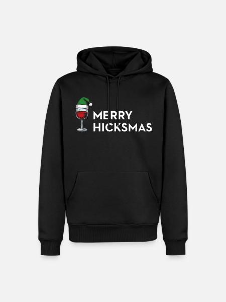 Merry Hicksmas – Anti Xmas Edition - Männer Premium Bio Hoodie - Schwarz