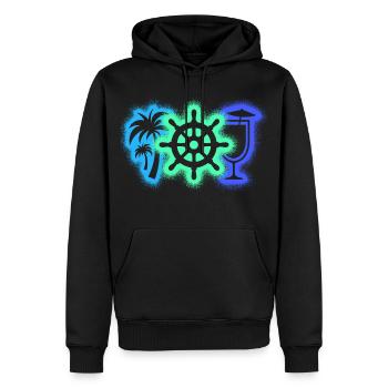 Kreuzfahrt Kreuzfahrtschiff Kreuzfahrer - Männer Premium Bio Hoodie - Schwarz - Vorne - Nico (187cm)