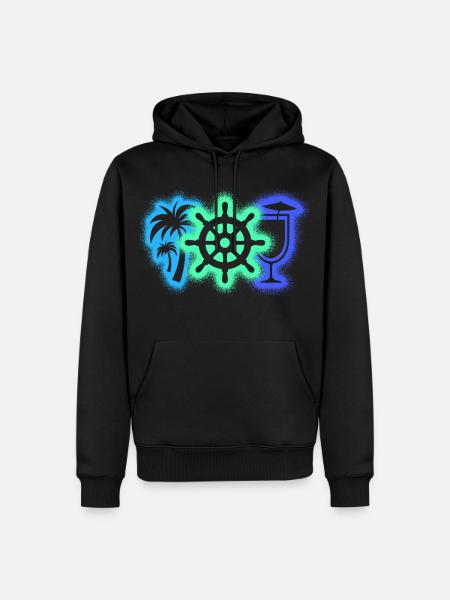 Croiseurs croisières - Sweat à capuche Premium bio Homme - noir