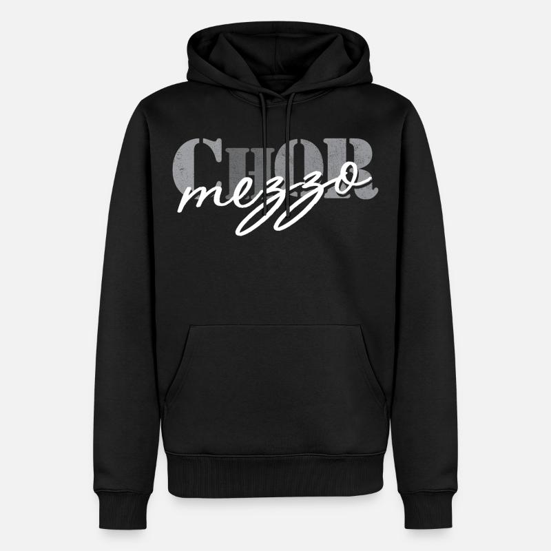Mezzo-soprano de chœur - Sweat à capuche Premium bio Homme - noir