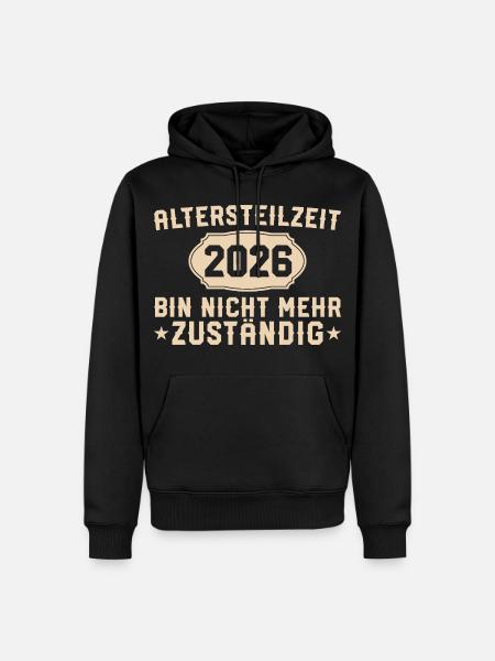Partial retirement 2026 No longer responsible - Men’s Premium Organic Hoodie - black