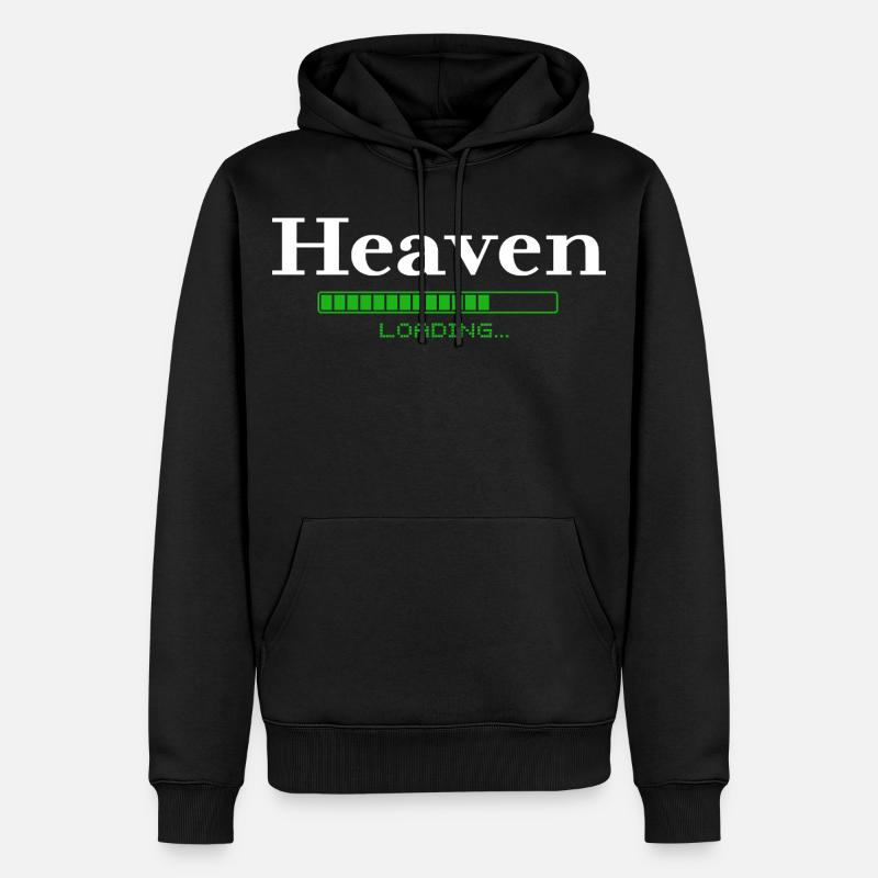 Heaven Loading -  christlich - Männer Premium Bio Hoodie - Schwarz