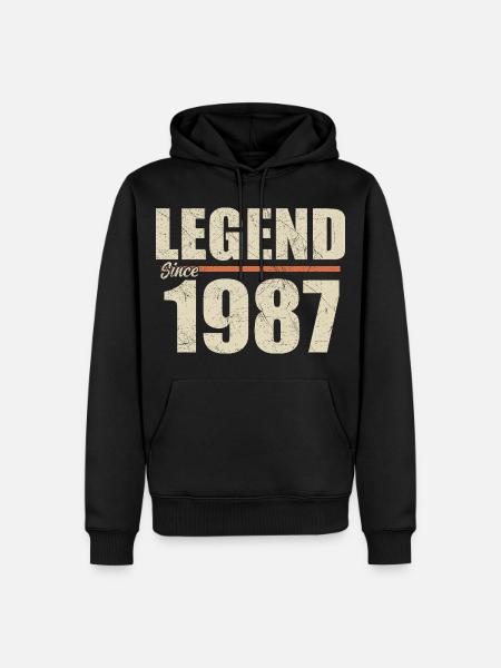 Birthday 1987 | Legend since 1987 - Men’s Premium Organic Hoodie - black